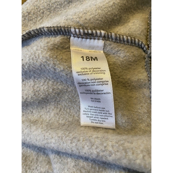 Carter’s Girls Fox Zip Hoodie Sz. 18 Months - Picture 6 of 7